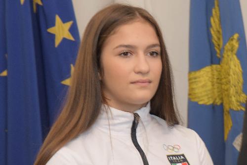 Primo piano della campionessa mondiale di judo Veronica Toniolo